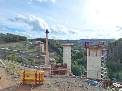 Blick Von Nord Auf Süd 1 Talbrücke Rahmede